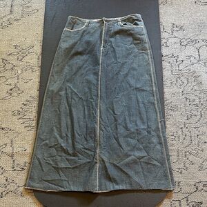 Sundance Denim Maxi Skirt - Blue